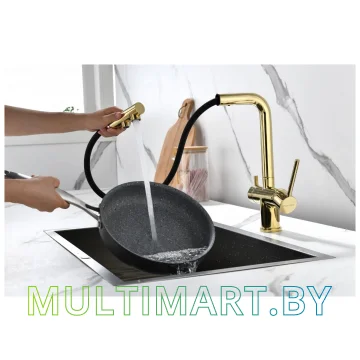 Смеситель Paulmark Serpentine Se213222-G (золото) картинка 10